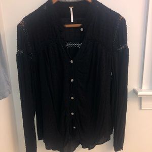Free People: black blouse